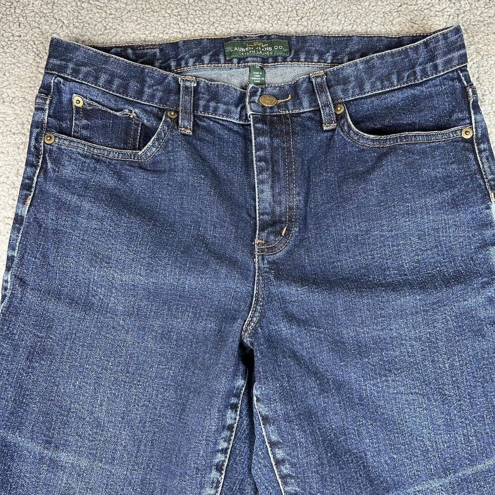 Lauren Ralph Lauren Jeans Womens 10 Blue Denim Classic Boot Cut Mid Rise - Picture 2 of 15